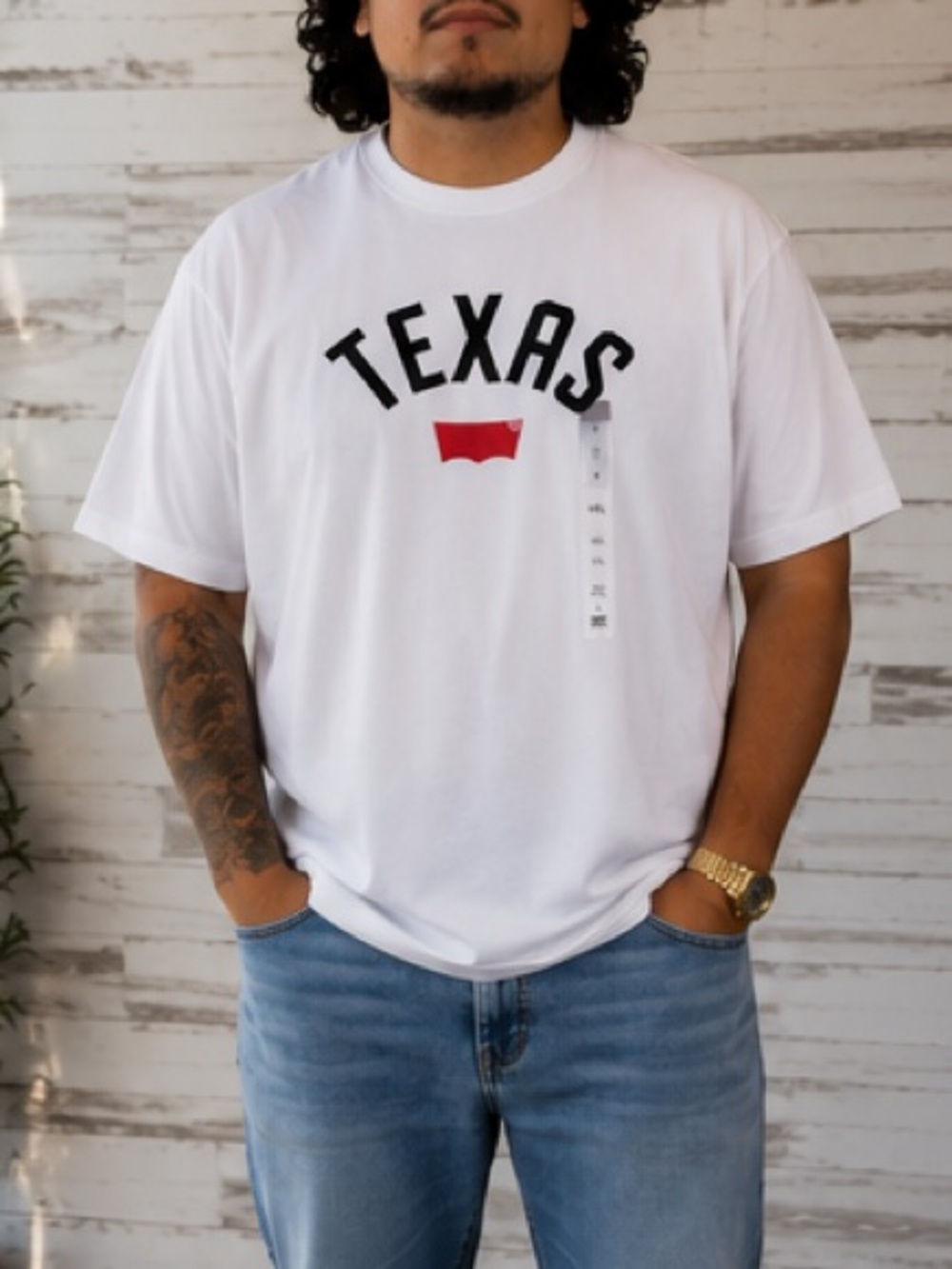 NWT Levi’s Texas Graphic Tee XXL White Short Sleeve T-Shirt Men’s New With Tags